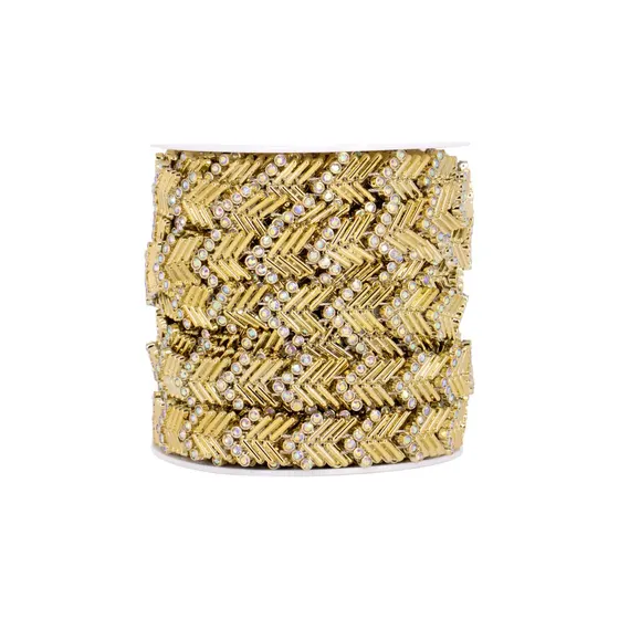 Aljofre Palito Com Strass Em Abs Com 9,14 Metros
