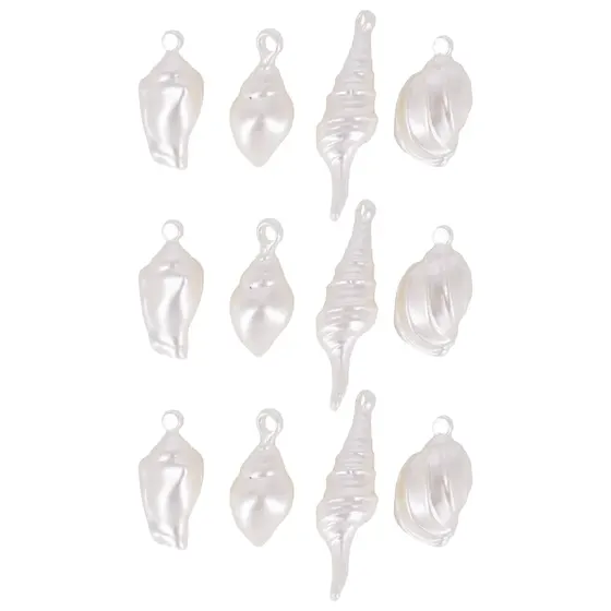 Pingente Conchas Do Mar Variados Em Abs
