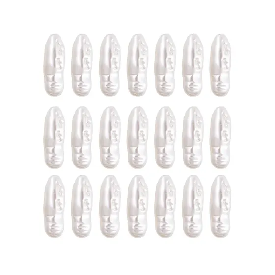 Perola Irregular Passante 08X13Mm Em Abs