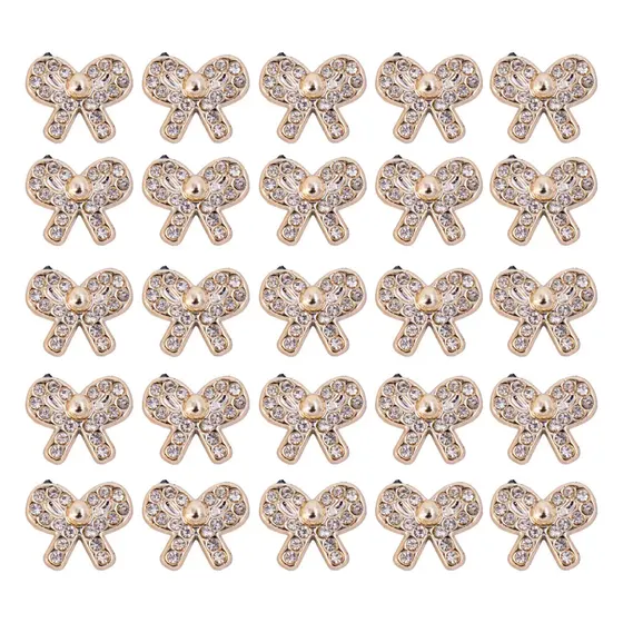 Pin Para Broche Laco Com Strass Em Abs Com 200 Pecas - 073 Dourado