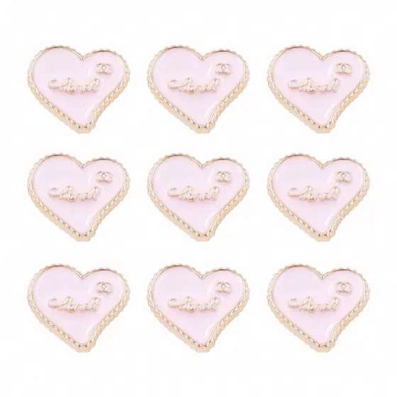 Pin Para Crocs Coracao Love 23X21Mm Em Abs Com 100 Unidades