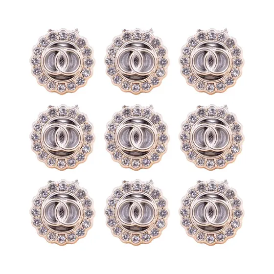 Aplique Passante Redondo Trabalhado 19Mm Em Abs Com 100 Unidades
