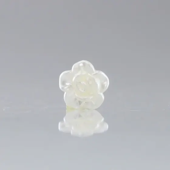 Rosa Perolada Passante 12Mm Em Abs Com 250Gr