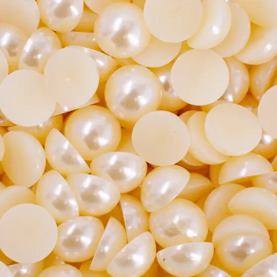 Meia Perola Para Colagem 12Mm Em Abs Com 500Gr