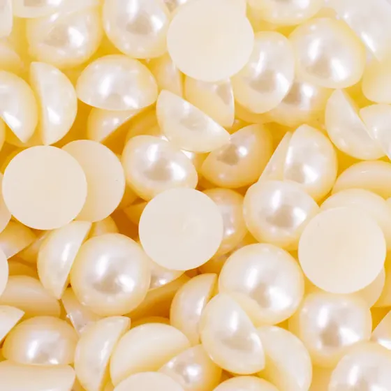 Meia Perola Para Colagem 14Mm Em Abs Com 500Gr