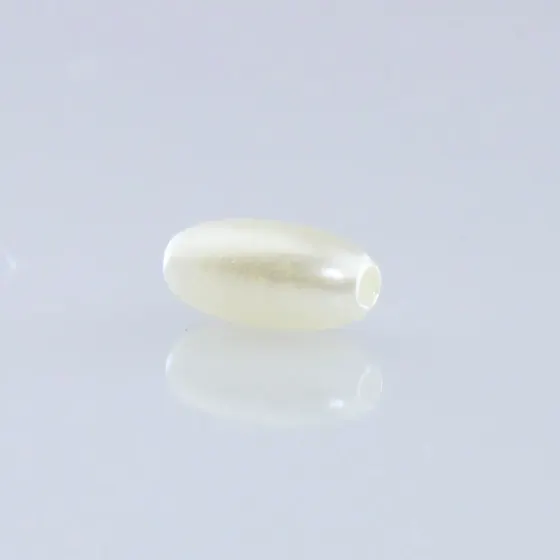 Arroz Perolado Liso Passante 4X8Mm Em Abs Com 500Gr