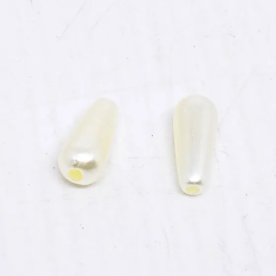 Gota Perolada Passante 6X14Mm Em Abs Com 500Gr