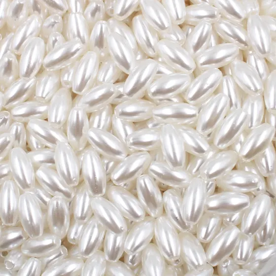Arroz Perolado Passante 5X10Mm Em Abs Com 500Gr