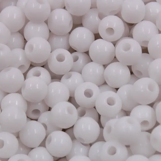 Bola Plastica Leitosa Passante 06Mm